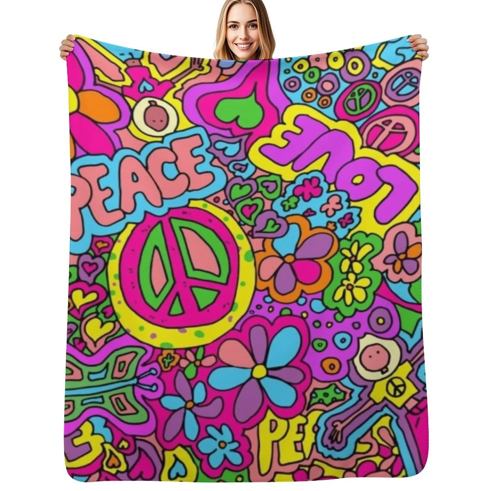 More Love and Peace Throw Blanket Thin Soft Blanket for Summer Night Sleeping
More Love and Peace Throw Blanket Thin Soft Blanket for Summer Night Sleeping