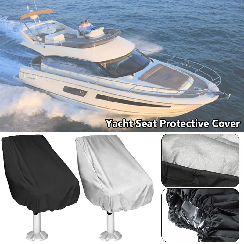 Outdoor Yacht Boat Seat Cover Helmsman Protection Waterproof Anti UV Foldable Boat Yacht Captain Chair Dust Cover Black/Silver
Outdoor Yacht Boat Seat Cover Helmsman Protection Waterproof Anti UV Foldable Boat Yacht Captain Chair Dust Cover Black/Silver