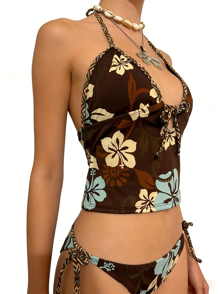 Spring Summer 2026 Beach Girl Sexy Floral Bikini Two-Piece Suit Fashion Personality Leisure Vacation Style
Spring Summer 2026 Beach Girl Sexy Floral Bikini Two-Piece Suit Fashion Personality Leisure Vacation Style