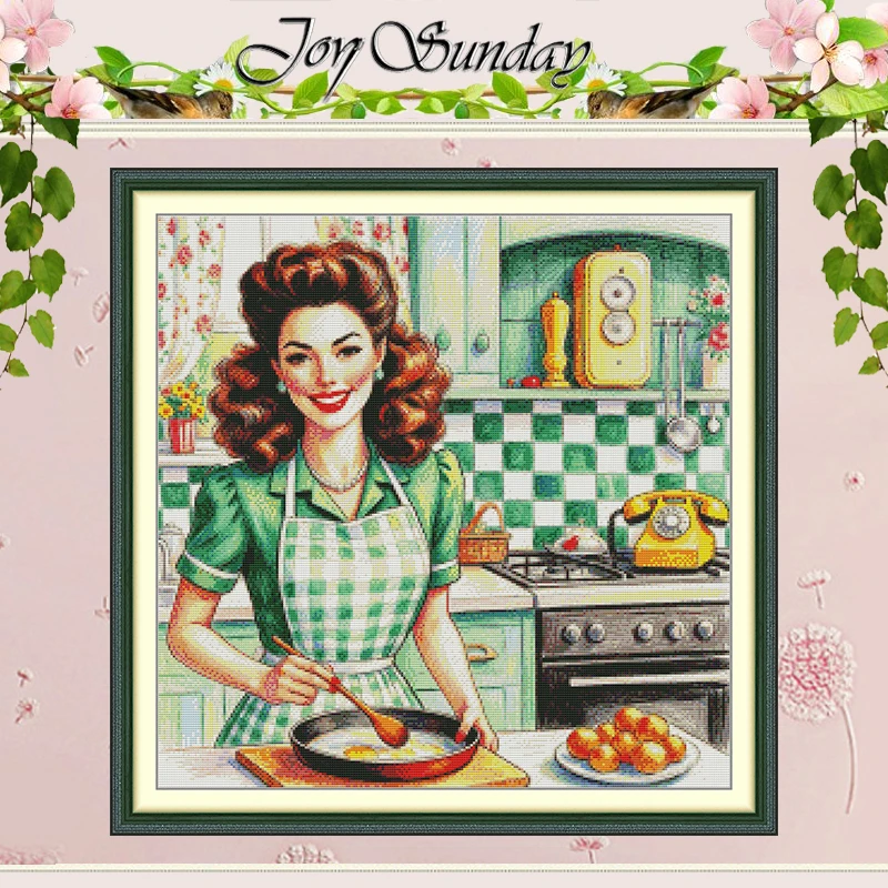 The Girl in Green Checked Apron Patterns Counted Cross Stitch Set 11CT 14CT 16CT Stamped Cross-stitch Kit Embroidery Needlework
The Girl in Green Checked Apron Patterns Counted Cross Stitch Set 11CT 14CT 16CT Stamped Cross-stitch Kit Embroidery Needlework
