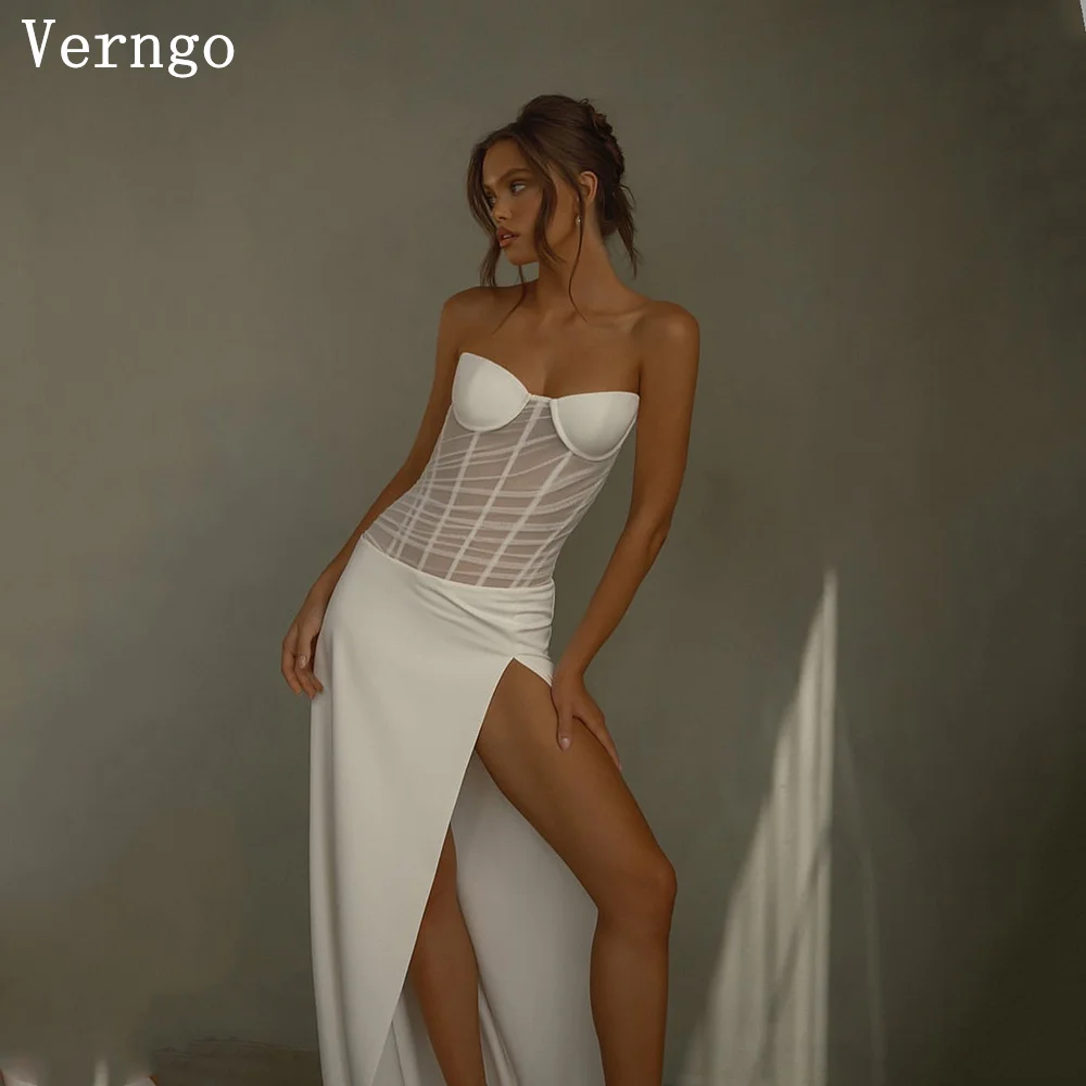 Verngo Elegant Sweetheart Wedding Dress Strapless Mermaid Split Bridal Gowns Maxi Prom Bride Dresses Customized
Verngo Elegant Sweetheart Wedding Dress Strapless Mermaid Split Bridal Gowns Maxi Prom Bride Dresses Customized