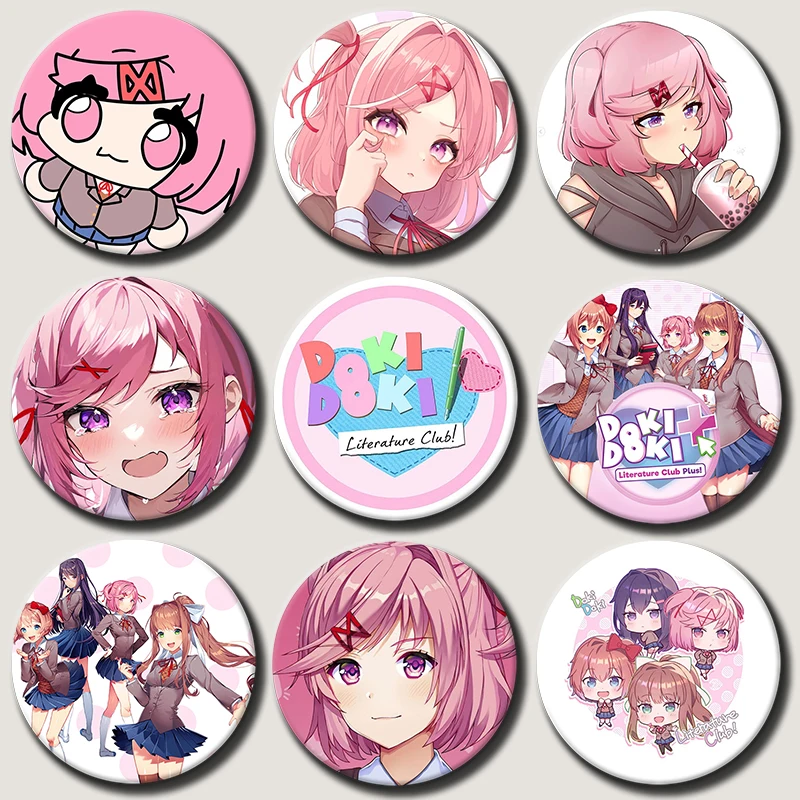 Anime Character Natsuki Pins Tinplate Badge Cartoon Natsuki Brooches for Backpack Hat Clothes Decoration Fans Collection Gifts
Anime Character Natsuki Pins Tinplate Badge Cartoon Natsuki Brooches for Backpack Hat Clothes Decoration Fans Collection Gifts