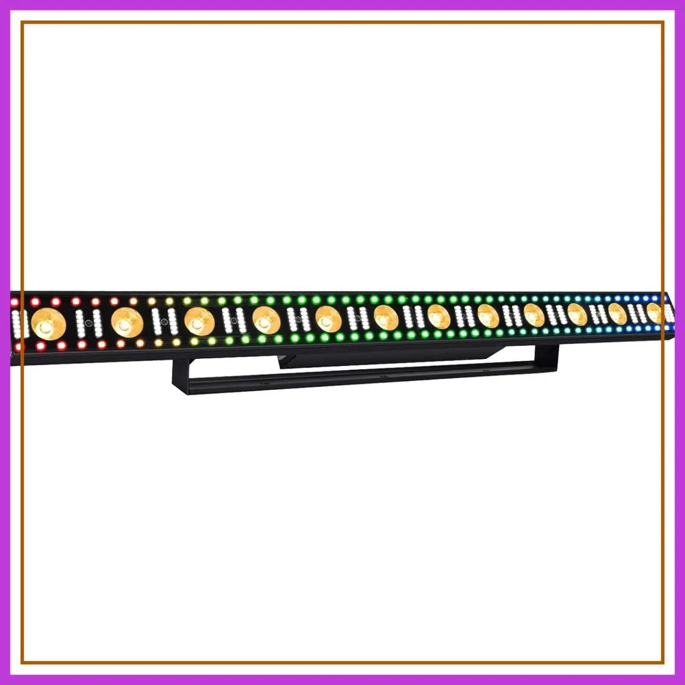 96 LED RGB Stage Light Bar with Warm Beam & White Strobe, DMX Sound Activated, Fast Cooling Aluminum, for Mobile Shows & Parties
96 LED RGB Stage Light Bar with Warm Beam & White Strobe, DMX Sound Activated, Fast Cooling Aluminum, for Mobile Shows & Parties