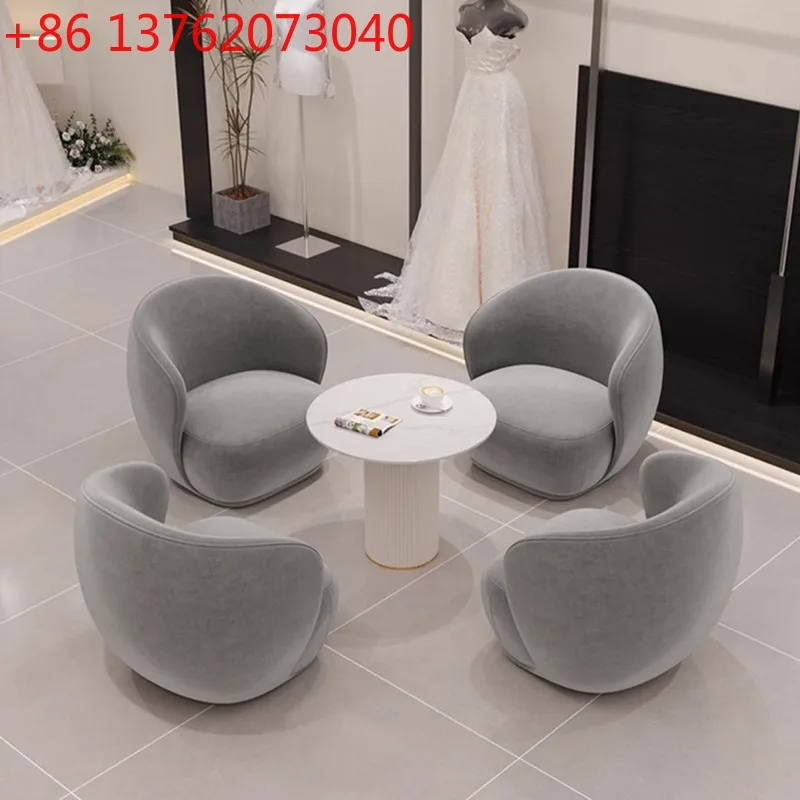 Light luxury negotiation table and chair combination sitting area single sofa table and chair
Light luxury negotiation table and chair combination sitting area single sofa table and chair