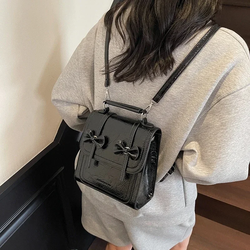 Hot Sale PU Bow Large Capacity Women's Backpacks Fashion Concise Simple Shoulder Bag 2025 High Quality Design Shoulder Bag Black
Hot Sale PU Bow Large Capacity Women's Backpacks Fashion Concise Simple Shoulder Bag 2025 High Quality Design Shoulder Bag Black