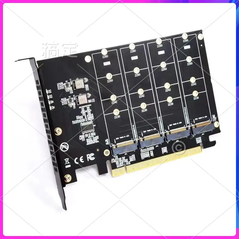 AP-M.2 NVME To Pcie X16 Adapter Converter Card 4 Port NVME Expansion Card For 2230 2242 2260 2280 SSD
AP-M.2 NVME To Pcie X16 Adapter Converter Card 4 Port NVME Expansion Card For 2230 2242 2260 2280 SSD