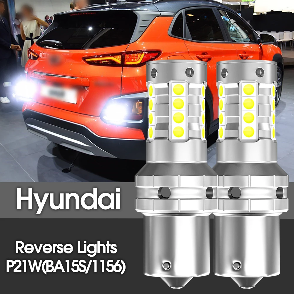 2pcs LED Reverse Light Blub Backup Lamp P21W BA15S 1156 Canbus For Hyundai Kona Santa Fe Tiburon Sonata Elantra Accent
2pcs LED Reverse Light Blub Backup Lamp P21W BA15S 1156 Canbus For Hyundai Kona Santa Fe Tiburon Sonata Elantra Accent