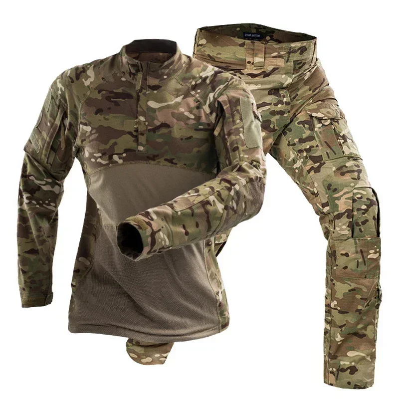 Tactical Uniforms Men Outdoor Hunting Clothing Camouflage Training Special Force Suits Hiking Jackets Pants No Pads
Tactical Uniforms Men Outdoor Hunting Clothing Camouflage Training Special Force Suits Hiking Jackets Pants No Pads