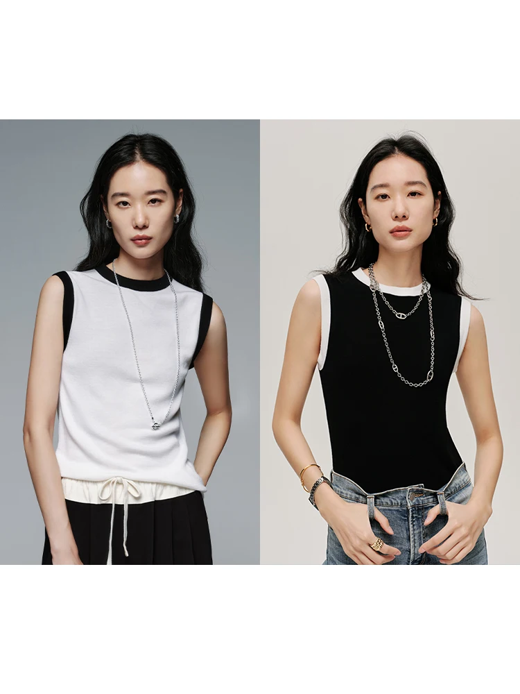 ChillCozy Romanee Yangzi 60S00 Шерстяной вязаный жилет с круглым вырезом, женский повседневный летний приталенный жилет
ChillCozy Romanee Yangzi 60S00 Шерстяной вязаный жилет с круглым вырезом, женский повседневный летний приталенный жилет