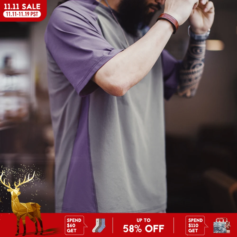 Maden Color-Block Quick-Dry Short Sleeves T-Shirt Men's Summer Cool-Touch Running Tee with UPF Protection Loose Crew Neck Tops
Maden Color-Block Quick-Dry Short Sleeves T-Shirt Men's Summer Cool-Touch Running Tee with UPF Protection Loose Crew Neck Tops