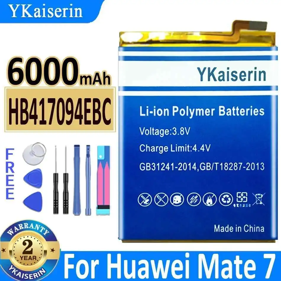 Reliable Replacement For Huawei Mate 7 Mate7 MT7 TL00 TL10 UL00 CL00 HB417094EBC 6000mAh Mobile Phone Battery Reliable Power
Reliable Replacement For Huawei Mate 7 Mate7 MT7 TL00 TL10 UL00 CL00 HB417094EBC 6000mAh Mobile Phone Battery Reliable Power