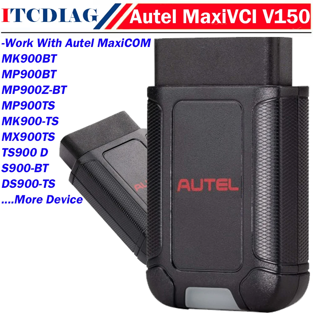 Autel MaxiVCI V150 Wireless Bluetooth Dongle VCI OBD2 Adapter for Autel MaxiCOM MK900BT MP900BT MP900ZBT MP900TS MK900TS MX900TS
Autel MaxiVCI V150 Wireless Bluetooth Dongle VCI OBD2 Adapter for Autel MaxiCOM MK900BT MP900BT MP900ZBT MP900TS MK900TS MX900TS