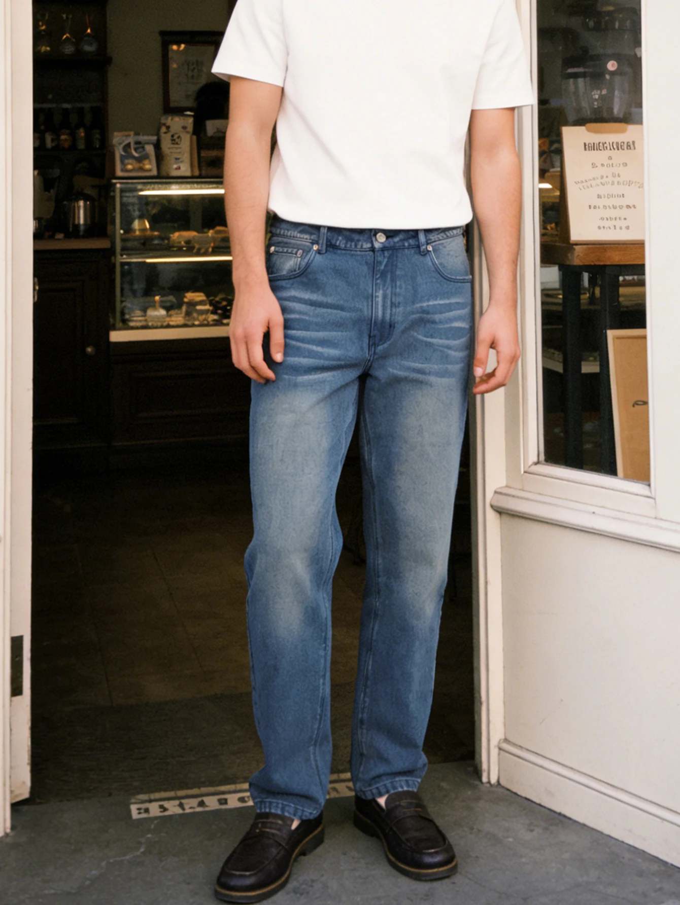 2026 SS New Arrival Men's Denim Jeans Italian Neapolitan Button Design High Waist Straight Leg Elegant Business Casual Trousers
2026 SS New Arrival Men's Denim Jeans Italian Neapolitan Button Design High Waist Straight Leg Elegant Business Casual Trousers