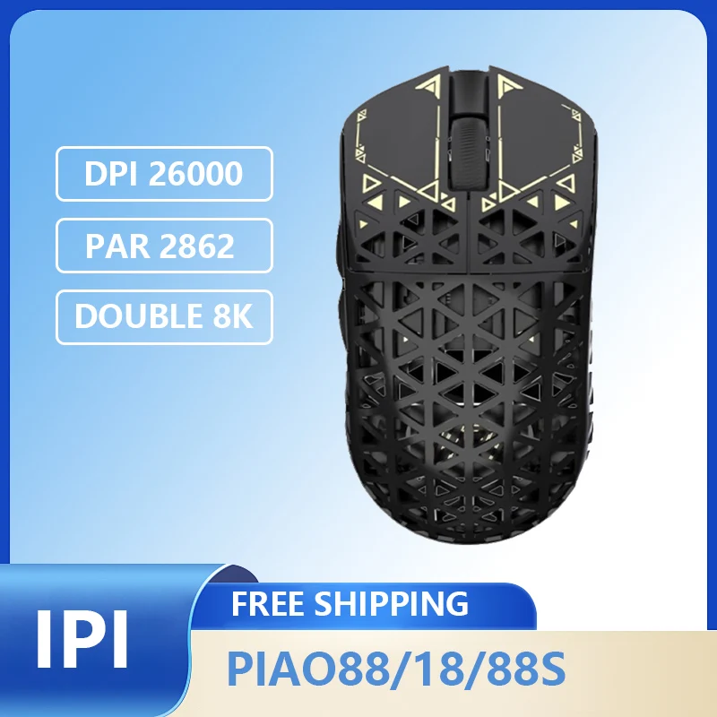 IPI Piao88 Float Беспроводная мышь 8k PAW3950 MAX Датчик 3 режима Bluetooth Полый дизайн Легкая игровая мышь FPS Подарок на заказ
IPI Piao88 Float Беспроводная мышь 8k PAW3950 MAX Датчик 3 режима Bluetooth Полый дизайн Легкая игровая мышь FPS Подарок на заказ 