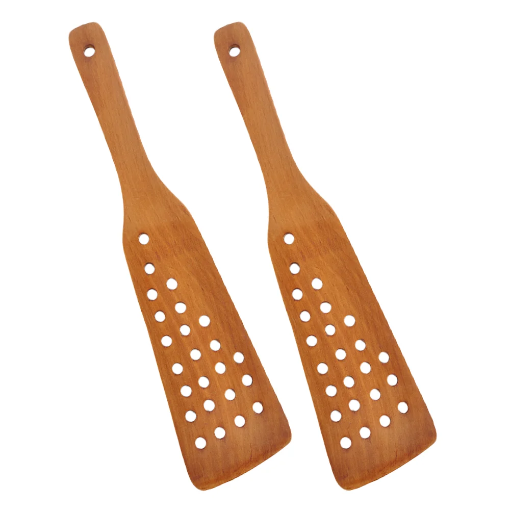 2 Pcs Creative Wooden Spatula 24 Hole Non Stick Cooking Utensil Ergonomic Handle Lightweight Kitchen Tool Smooth
2 Pcs Creative Wooden Spatula 24 Hole Non Stick Cooking Utensil Ergonomic Handle Lightweight Kitchen Tool Smooth