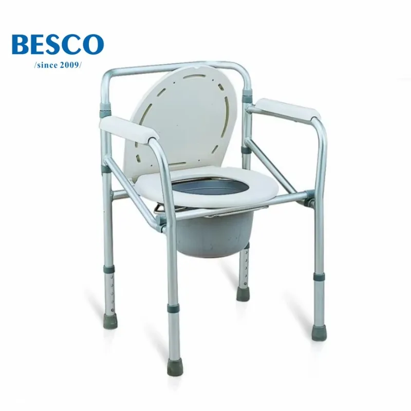 BESCO High Quality Aluminum Foldable Commode Chairs Bedside Safety Equipment for Bathroom Rehabilitation Therapy Best Price
BESCO High Quality Aluminum Foldable Commode Chairs Bedside Safety Equipment for Bathroom Rehabilitation Therapy Best Price