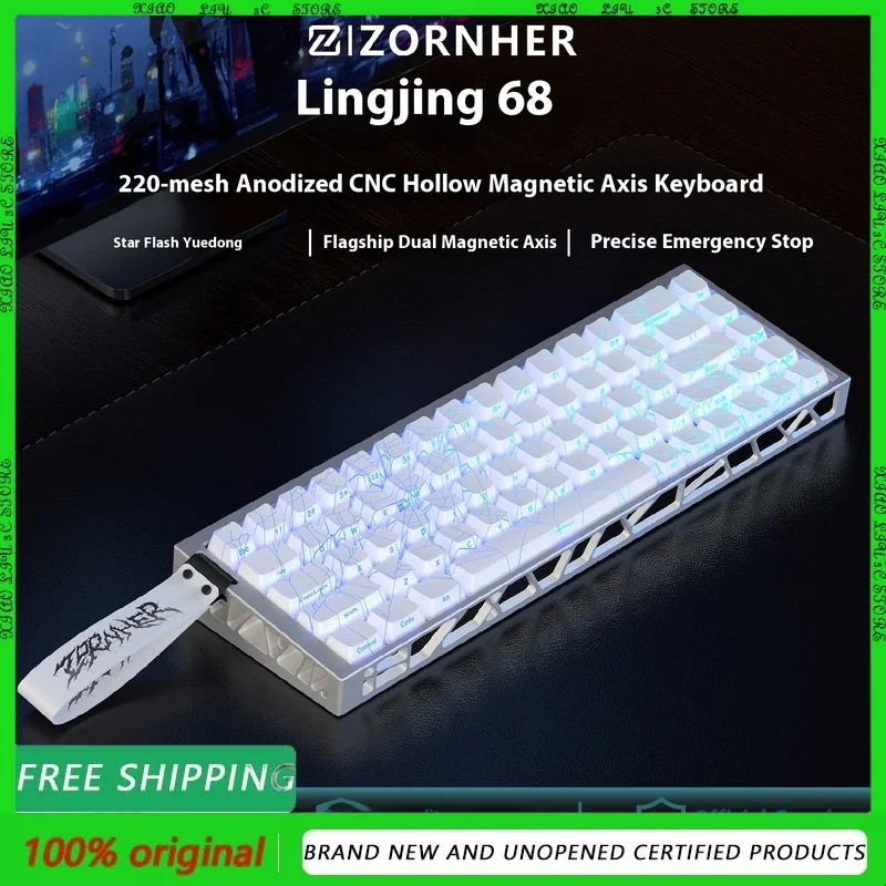 ZORNHER 68Hollow out magnetic axis keyboard SOCD keyboard FPS dedicated magnetic jade axis Pro finished keyboard computer keyboa
ZORNHER 68Hollow out magnetic axis keyboard SOCD keyboard FPS dedicated magnetic jade axis Pro finished keyboard computer keyboa