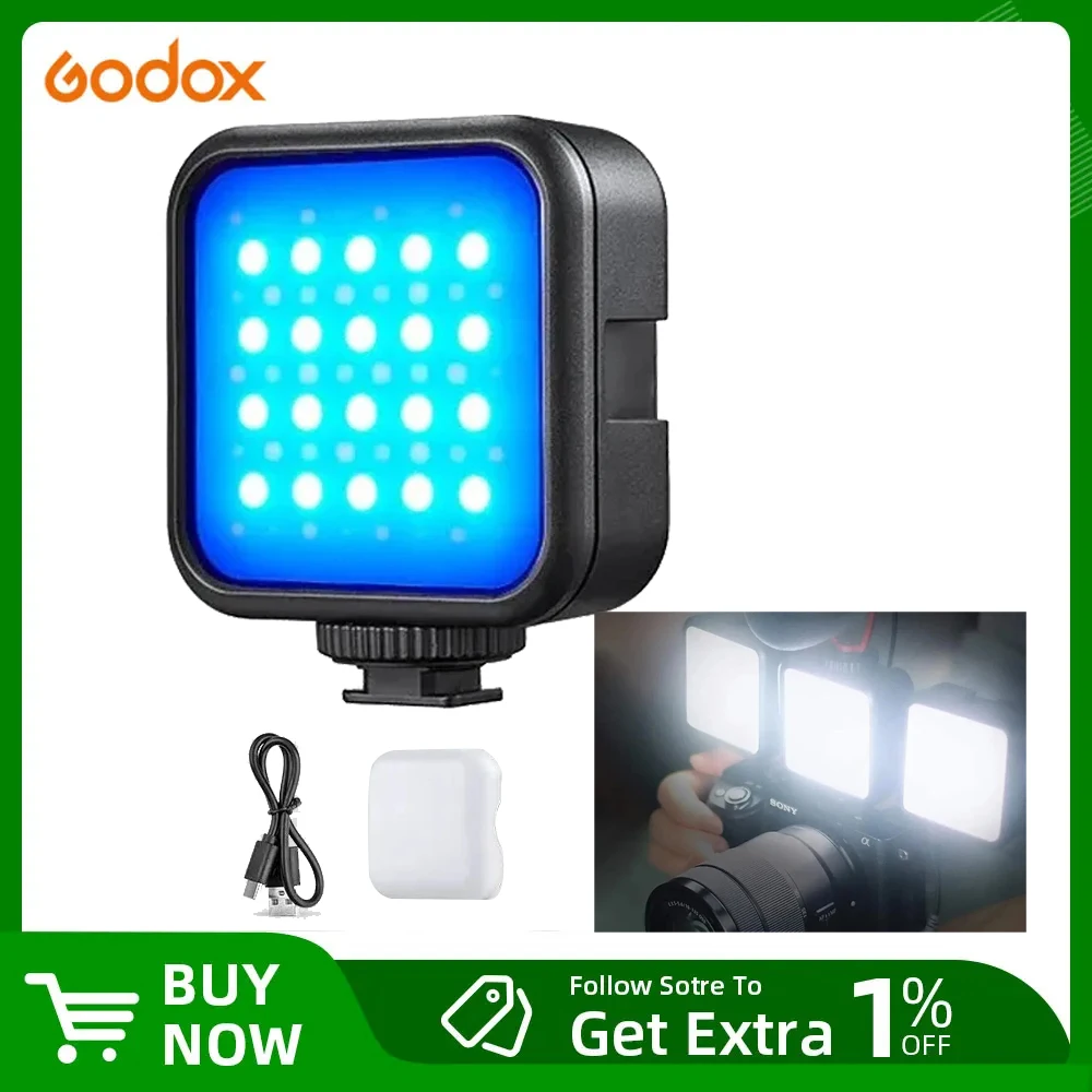 Godox LED-6R RGB видеолампа Встроенный литий-ионный аккумулятор емкостью 1800 мАч с регулируемой яркостью 0-360 Полноцветный 3200K-6500K 13 эффектов FX для видеосъемки
Godox LED-6R RGB видеолампа Встроенный литий-ионный аккумулятор емкостью 1800 мАч с регулируемой яркостью 0-360 Полноцветный 3200K-6500K 13 эффектов FX для видеосъемки