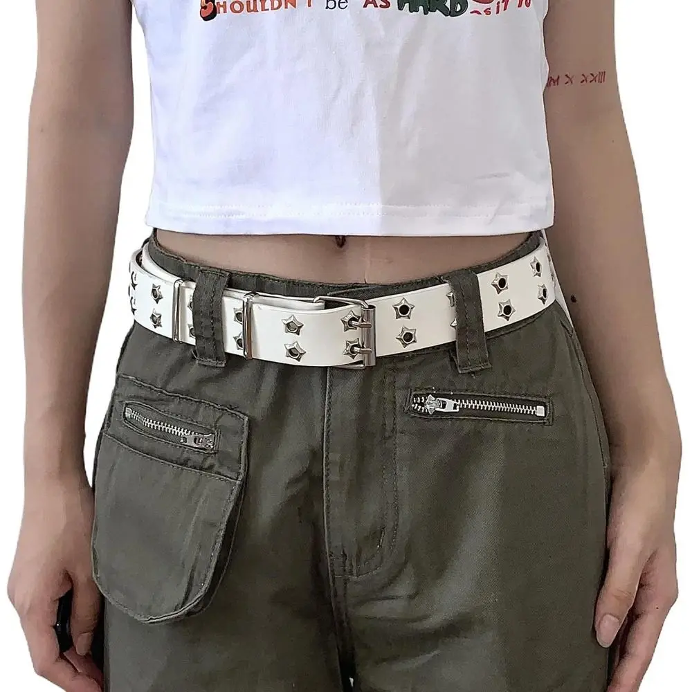 Metal Buckle Star Hole Double Breasted Belt Accessories Double Grommet Hole Korean Waist Belts Waist Strap Women Waistband
Metal Buckle Star Hole Double Breasted Belt Accessories Double Grommet Hole Korean Waist Belts Waist Strap Women Waistband