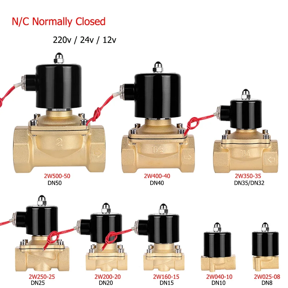 Solenoid 1/4 3/8 1/2 3/4 1 DN8/10/15/20/25/50 Normally Closed Pneumatic Oil 12V 24V 220V Solenoid
Solenoid 1/4 3/8 1/2 3/4 1 DN8/10/15/20/25/50 Normally Closed Pneumatic Oil 12V 24V 220V Solenoid