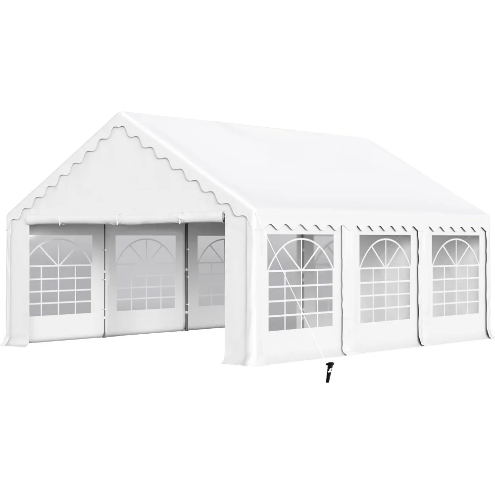Outdoor Heavy Duty Party Tent Large Commercial Canopy Wedding Event Shelter with Removable Sidewalls & 3 Stora
Outdoor Heavy Duty Party Tent Large Commercial Canopy Wedding Event Shelter with Removable Sidewalls & 3 Stora