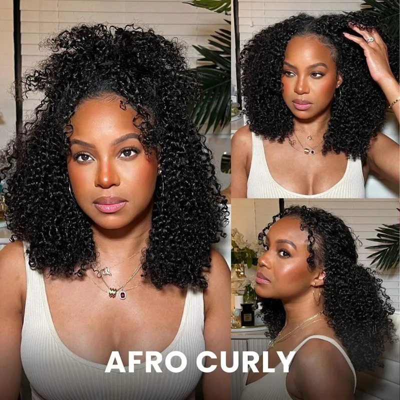 Afro Kinky Curly V Part Wig Human Hair Upgrade U Part Wig Human Hair Wigs for Women V Shape Half Wig Curly Wig No Leave Out
Afro Kinky Curly V Part Wig Human Hair Upgrade U Part Wig Human Hair Wigs for Women V Shape Half Wig Curly Wig No Leave Out