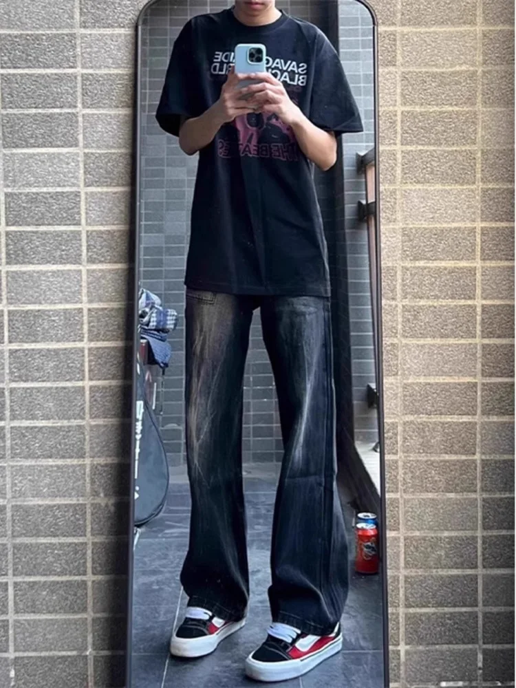 Летние тонкие джинсы прямого кроя в американском стиле, модные свободные повседневные джинсы для молодежи, классические синие брюки с высокой талией
Летние тонкие джинсы прямого кроя в американском стиле, модные свободные повседневные джинсы для молодежи, классические синие брюки с высокой талией