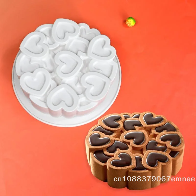 【xxx】Splicing Heart-Shaped Design Silicone Cake Mold Rose Chocolate Mold Valentine's Day Mousse Cake Mold Dessert Baking Tools
【xxx】Splicing Heart-Shaped Design Silicone Cake Mold Rose Chocolate Mold Valentine's Day Mousse Cake Mold Dessert Baking Tools