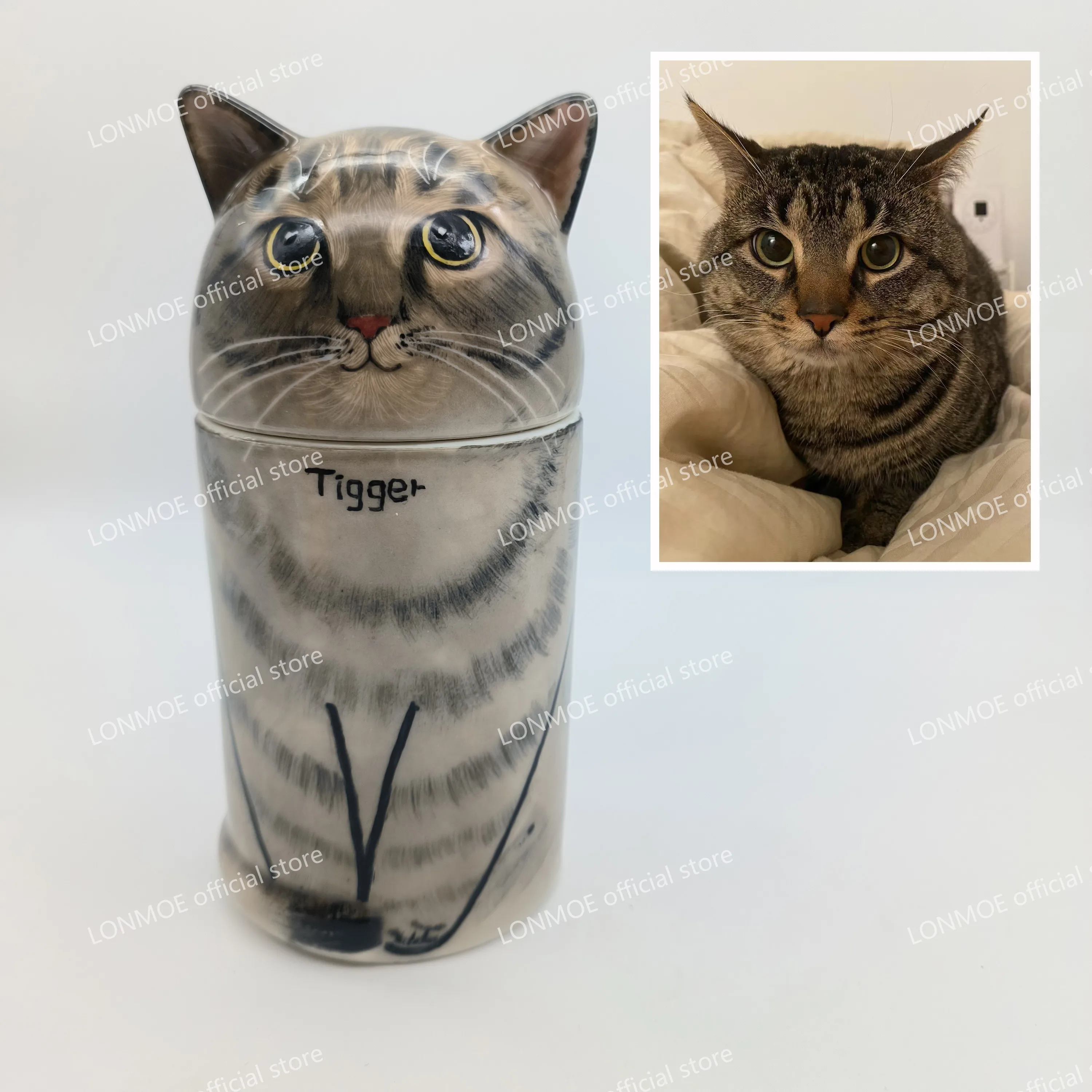 Personalized Ceramic Cat Urn with Name & Date – Hand-Painted Pet Ashes Memorial Keepsake
Personalized Ceramic Cat Urn with Name & Date – Hand-Painted Pet Ashes Memorial Keepsake
