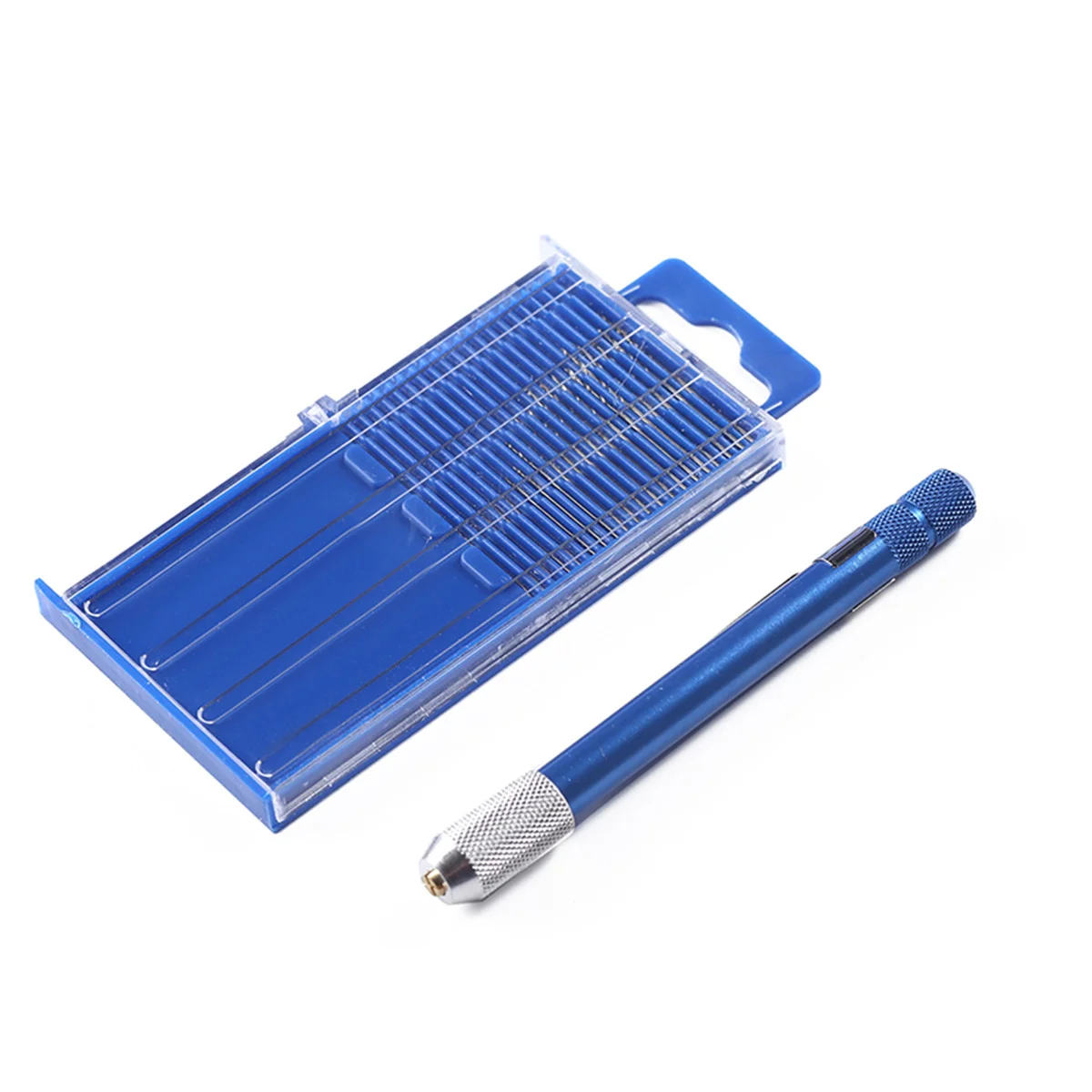 Blue 20 Piece Pin Vise Hand Drill Set Precision Adjustable Chuck for Models Pin Drill Rotary Tool Accessories
Blue 20 Piece Pin Vise Hand Drill Set Precision Adjustable Chuck for Models Pin Drill Rotary Tool Accessories