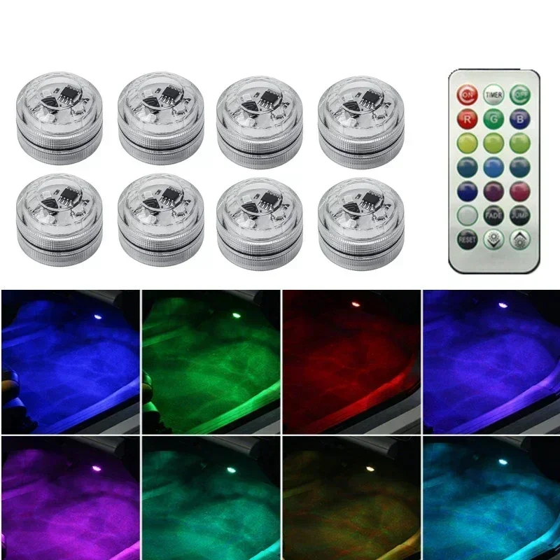 1-10PCS Car Wireless Adhesive LED Car Interior Ambient Light Remote Control Decor Auto RGB Interior Atmosphere Light Decorative
1-10PCS Car Wireless Adhesive LED Car Interior Ambient Light Remote Control Decor Auto RGB Interior Atmosphere Light Decorative
