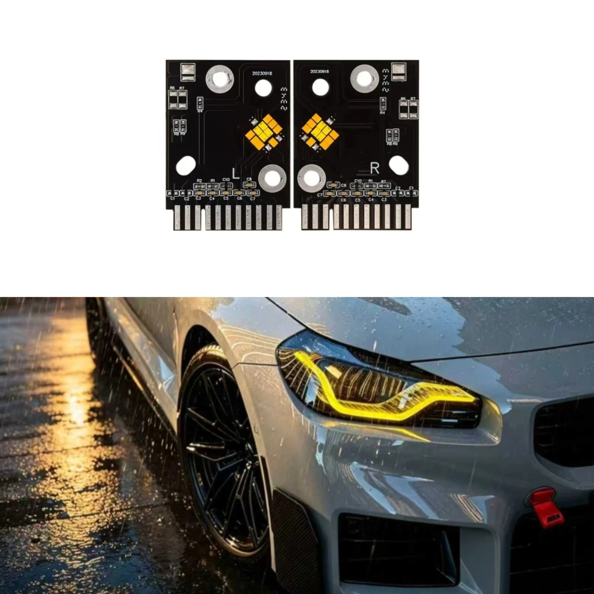 For BMW 2 series G42 M2 G87 M235i YELLOW Angel Eye LED Boards DRL Adaptive LED Headlight DRL Daytime Running Light 12160020070
For BMW 2 series G42 M2 G87 M235i YELLOW Angel Eye LED Boards DRL Adaptive LED Headlight DRL Daytime Running Light 12160020070