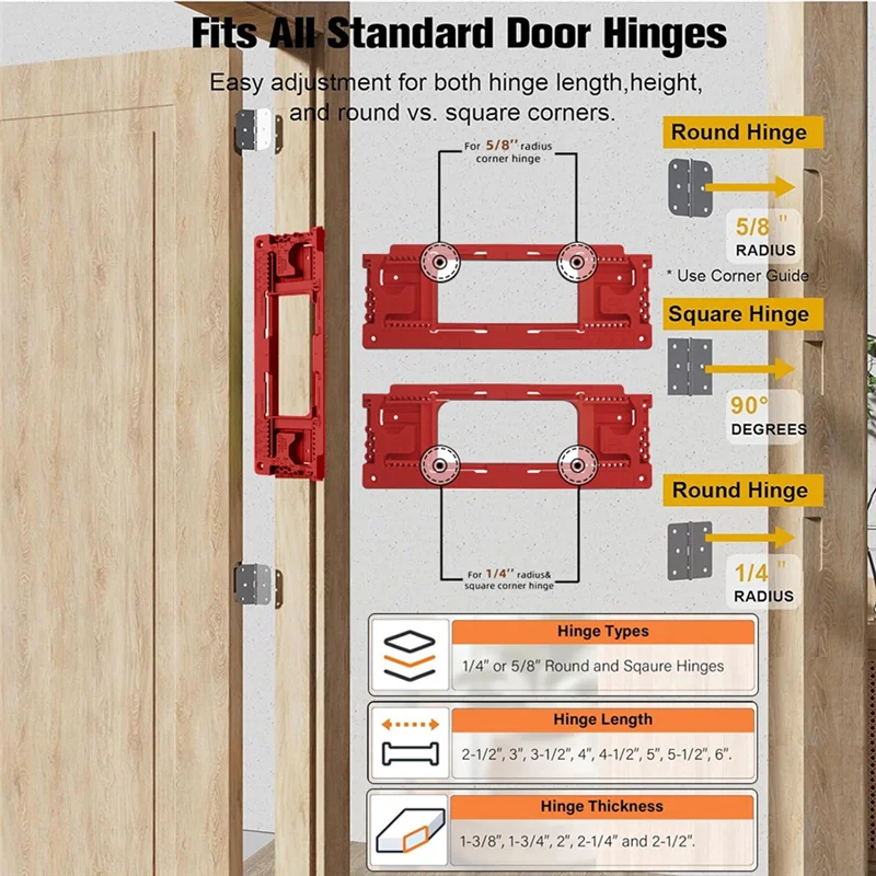 B08B-Hinge Router Template Door Hinge Template Slotting Locator Positioning Wood Working Tool
B08B-Hinge Router Template Door Hinge Template Slotting Locator Positioning Wood Working Tool