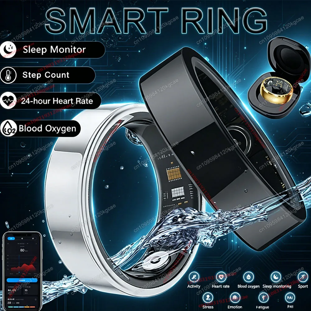 Smart Ring Vibration Alerts for Incoming Calls, Messages Heart Rate Monitor IP68 Waterproof Multi-sport Mode Smartring Man Women
Smart Ring Vibration Alerts for Incoming Calls, Messages Heart Rate Monitor IP68 Waterproof Multi-sport Mode Smartring Man Women