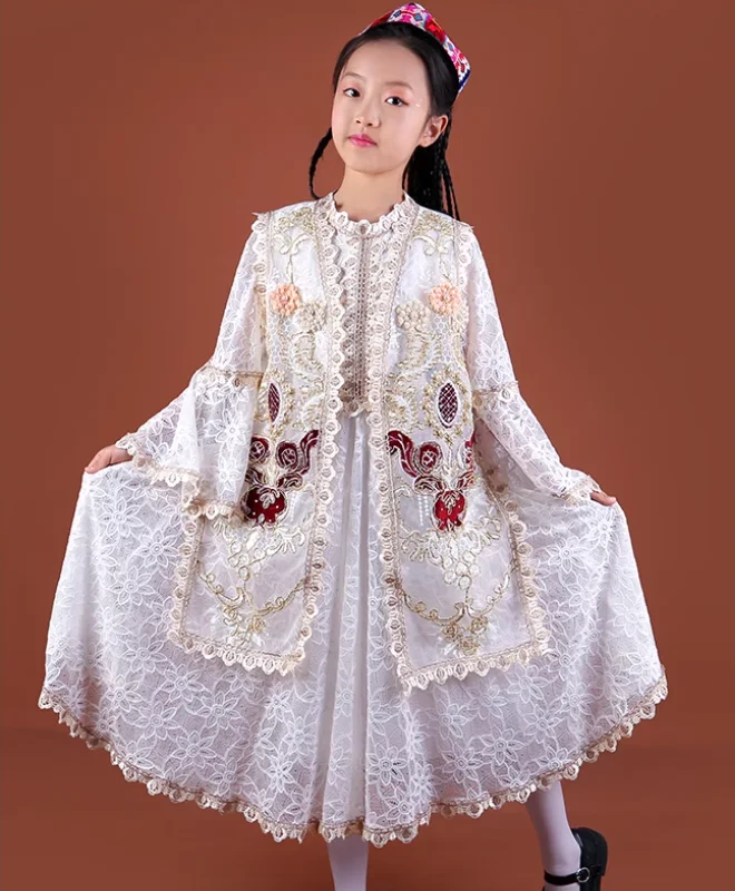 Chinese Xinjiang Children's Dress Kashgar Princess Dress Two Piece Set
Chinese Xinjiang Children's Dress Kashgar Princess Dress Two Piece Set