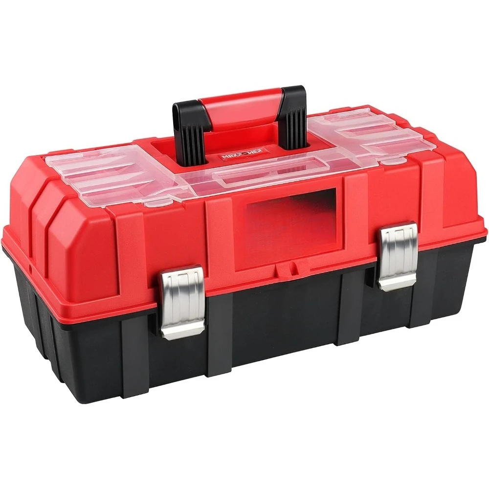 16-Inch Tool Box, Three-Layer Folding Plastic Storage Toolbox, Multi-Function Organizer with Tray and Dividers - Free Delivery
16-Inch Tool Box, Three-Layer Folding Plastic Storage Toolbox, Multi-Function Organizer with Tray and Dividers - Free Delivery