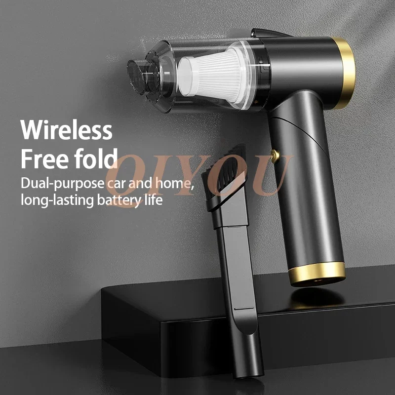 Car Vacuum Cleaner Wireless Folding Strong Suction Hand-held Portable With LED Lights 3 In 1 Suction Nozzle Car Vacuum
Car Vacuum Cleaner Wireless Folding Strong Suction Hand-held Portable With LED Lights 3 In 1 Suction Nozzle Car Vacuum