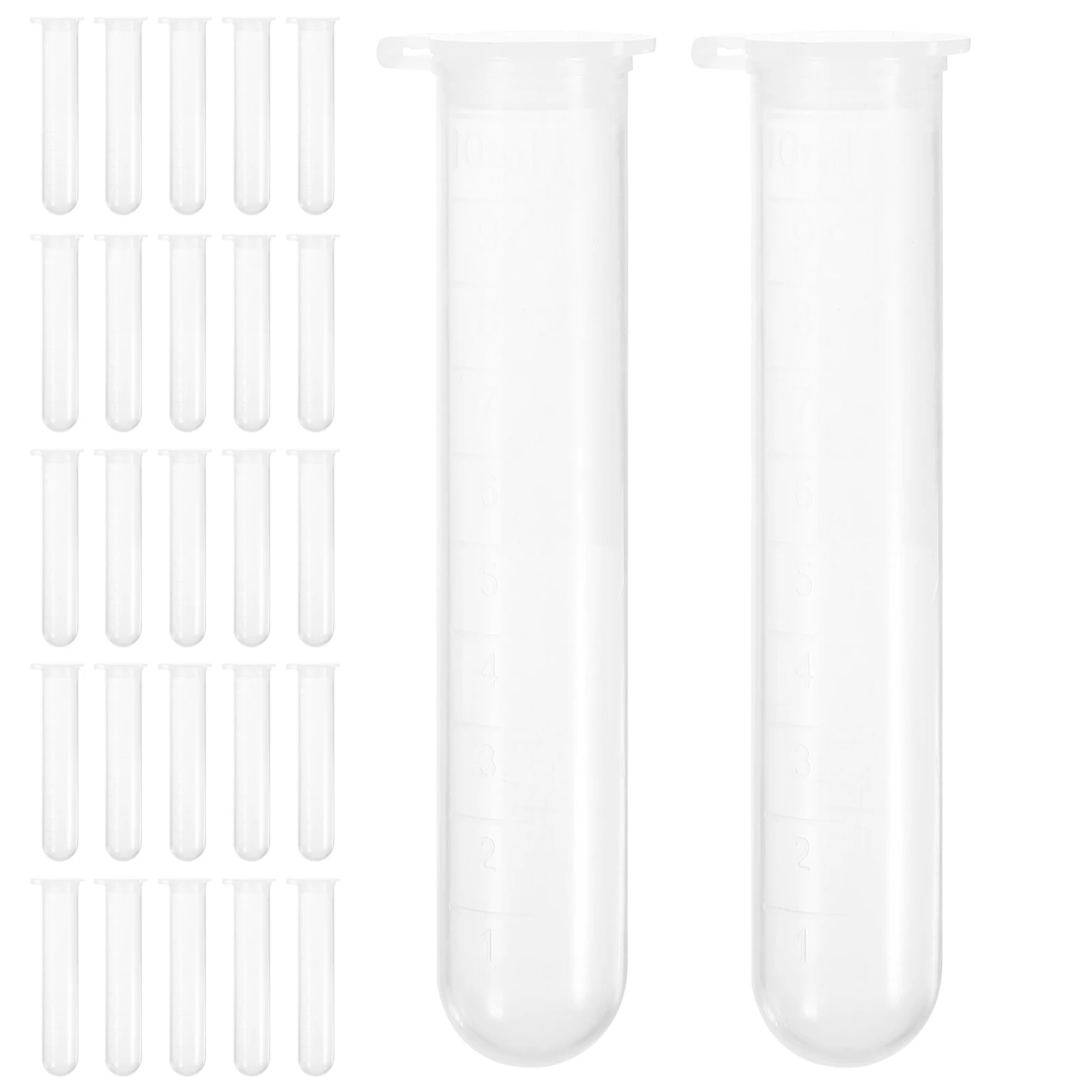 50pcs Clear Plastic Test Tubes 10ml Round Bottom Sealed Lids Reusable Storage Bottles Sample Vials Small Containers Laboratory
50pcs Clear Plastic Test Tubes 10ml Round Bottom Sealed Lids Reusable Storage Bottles Sample Vials Small Containers Laboratory