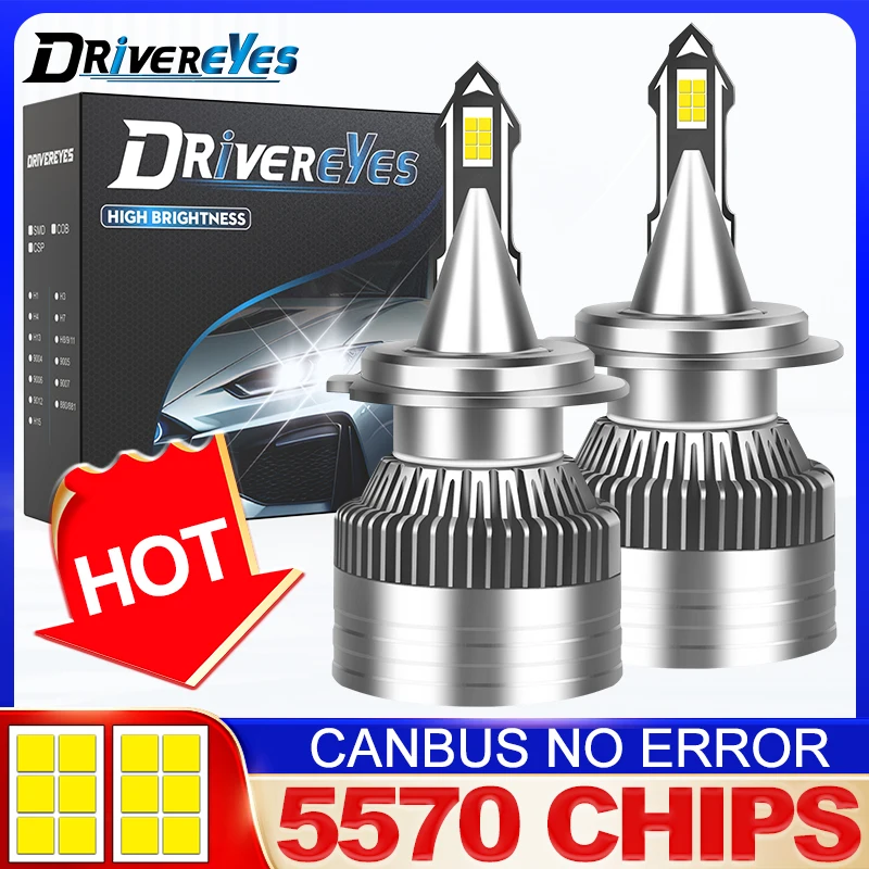 Drivereyes 12V H7 H4 H1 Led Headlight Bulbs CANBUS No Errors 5570 CSP HB3 9005 HB4 9006 9012 Fog Light Auto Lamp Turbo Fan Mini
Drivereyes 12V H7 H4 H1 Led Headlight Bulbs CANBUS No Errors 5570 CSP HB3 9005 HB4 9006 9012 Fog Light Auto Lamp Turbo Fan Mini