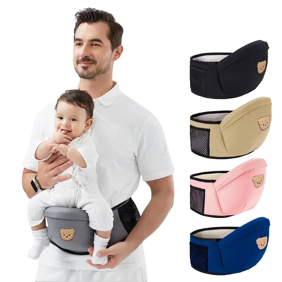 1Pc Baby Travel Waist Stool, Multifunctional Four-Season Single Stool, Suitable for Babies Aged 0-1, Free Your Hands, Make Travel Easier, a Great Tool for Taking Care of Your Baby, Adjustable, Can Be Used for Holding or Supporting, a Gift for Your Baby, T
1Pc Baby Travel Waist Stool, Multifunctional Four-Season Single Stool, Suitable for Babies Aged 0-1, Free Your Hands, Make Travel Easier, a Great Tool for Taking Care of Your Baby, Adjustable, Can Be Used for Holding or Supporting, a Gift for Your Baby, T
