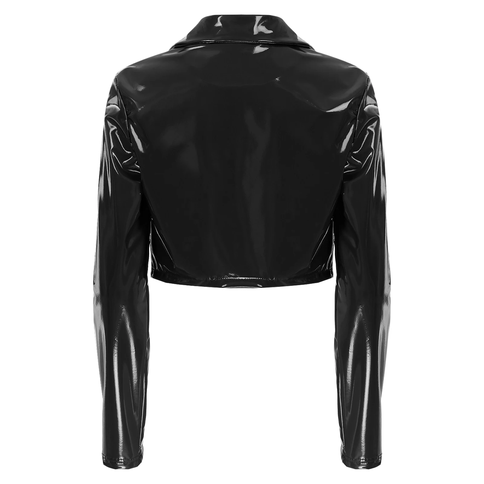 Women's Gothic Festival Rave Club Party Costume Jacket Punk Clubwear Shiny Biker Street Jackets Short Coat Patent Leather Bolero
Women's Gothic Festival Rave Club Party Costume Jacket Punk Clubwear Shiny Biker Street Jackets Short Coat Patent Leather Bolero