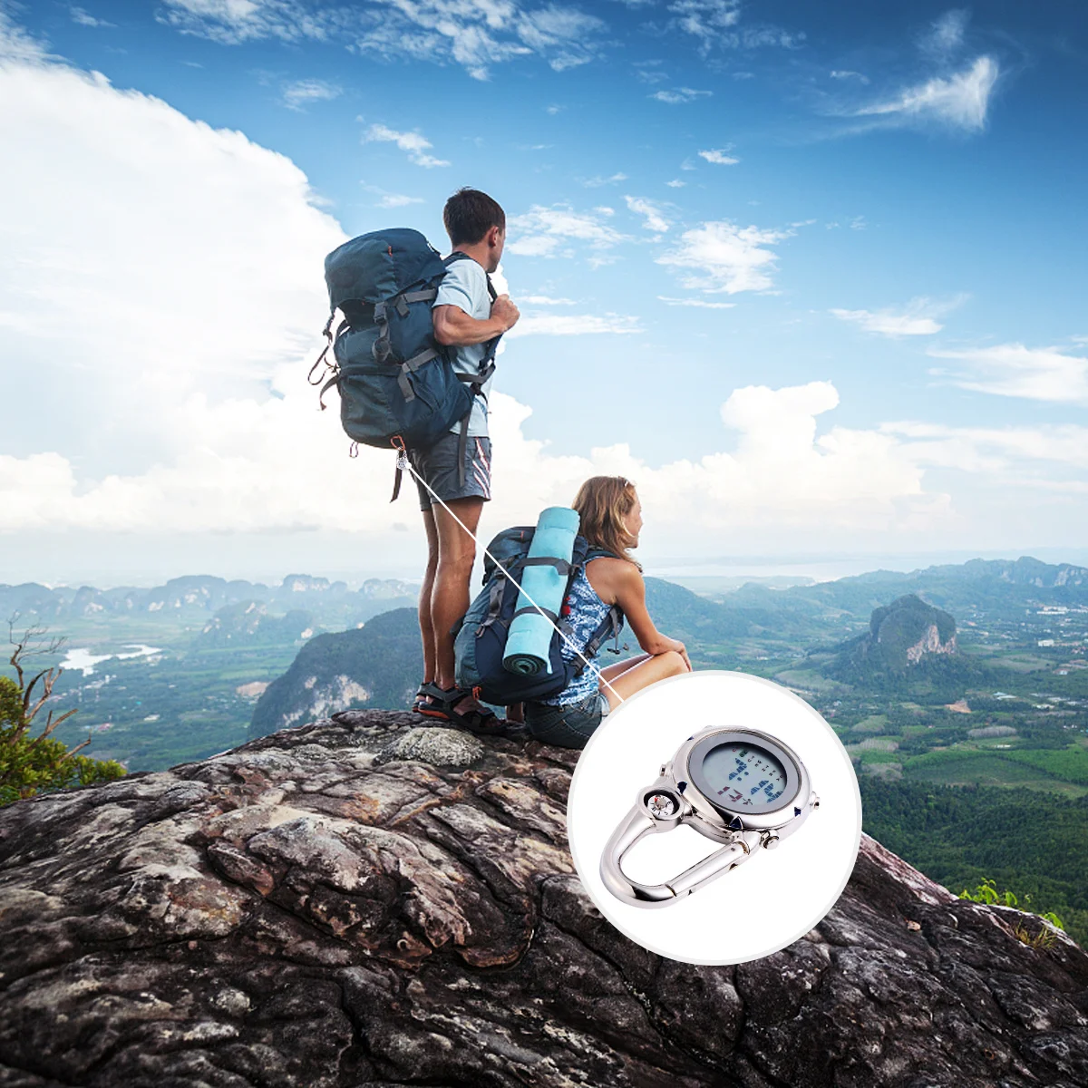 Carabiner Watch Blue Multifunctional Outdoor Climbing Hanging Timepiece Waterproof Glow Night Display Backpack Tool Camping
Carabiner Watch Blue Multifunctional Outdoor Climbing Hanging Timepiece Waterproof Glow Night Display Backpack Tool Camping