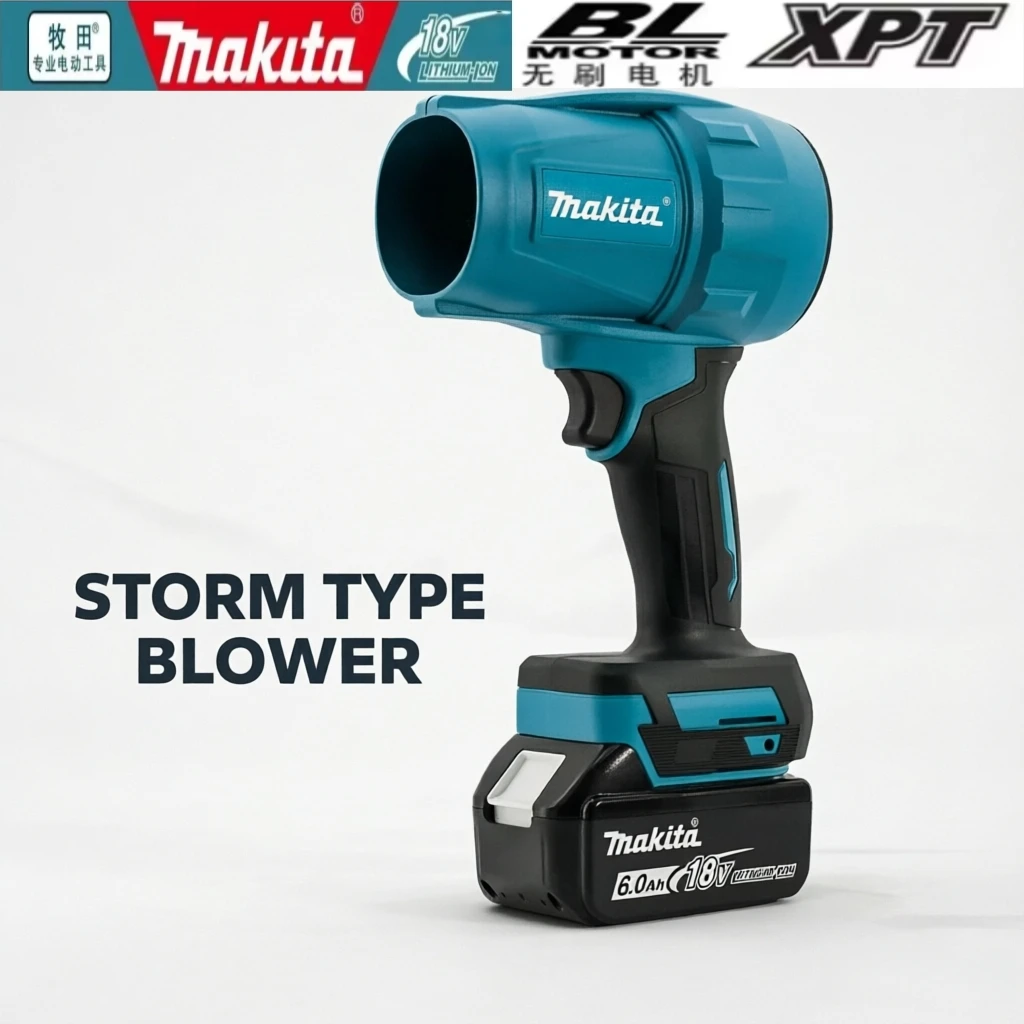 Makita 30000RPM Violent Blower Turbo Jet Fan 18V Electric Air Duster Wind Speed Turbo Rechargeable with Light Car Cleanin Tool
Makita 30000RPM Violent Blower Turbo Jet Fan 18V Electric Air Duster Wind Speed Turbo Rechargeable with Light Car Cleanin Tool