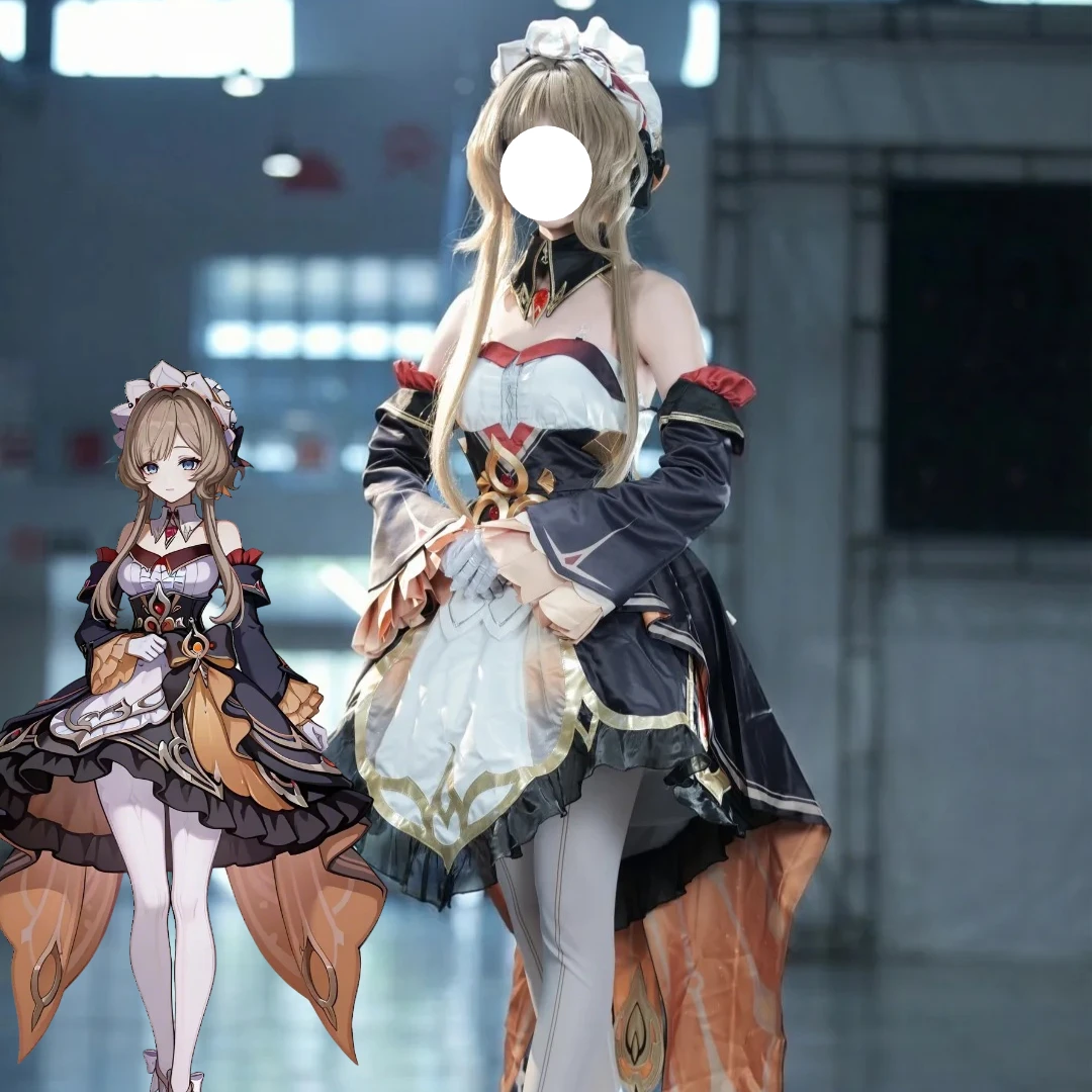 Marionette Sandrone Cosplay Costume Dress Flare Bell Sleeves 3D Gem Waist Ornament White Gloves for Party Game Genshin Impact
Marionette Sandrone Cosplay Costume Dress Flare Bell Sleeves 3D Gem Waist Ornament White Gloves for Party Game Genshin Impact