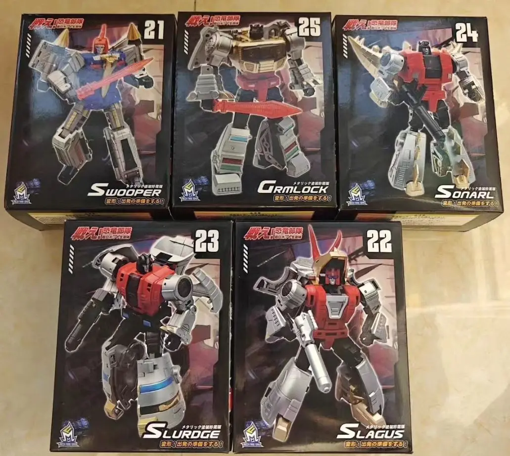 Stock MFT Mecha Dinosaur Squad Mud Dart Howl Steel Cable Iron Slag Metallic Color Articulated Figure Model 13cm Collectible Gift
Stock MFT Mecha Dinosaur Squad Mud Dart Howl Steel Cable Iron Slag Metallic Color Articulated Figure Model 13cm Collectible Gift