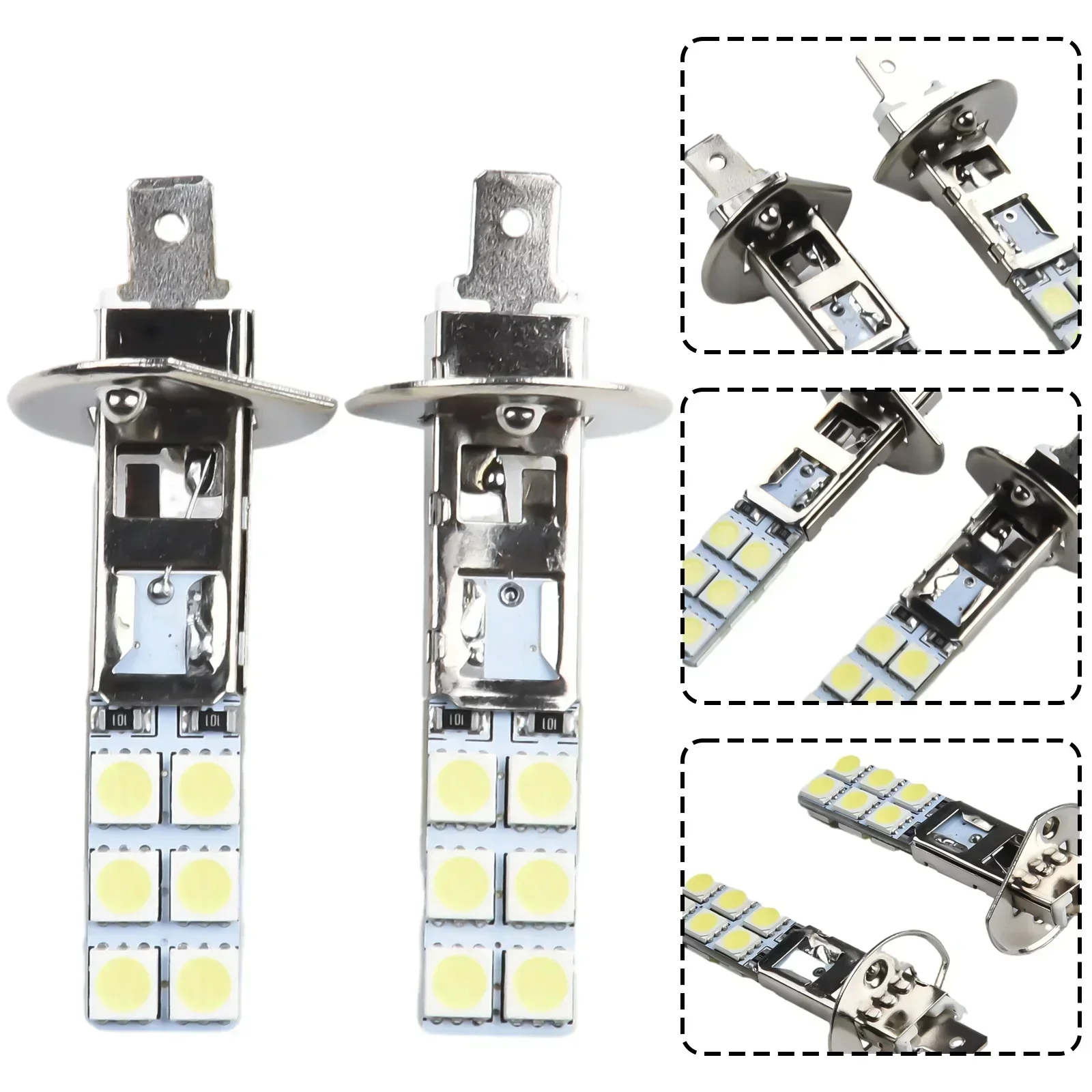 2Pcs Car H1 LED Bulb 2000LM 6500K Super White Car Fog Light Day Driving Running Light Lamps Auto LED Headlights 12V 55W
2Pcs Car H1 LED Bulb 2000LM 6500K Super White Car Fog Light Day Driving Running Light Lamps Auto LED Headlights 12V 55W