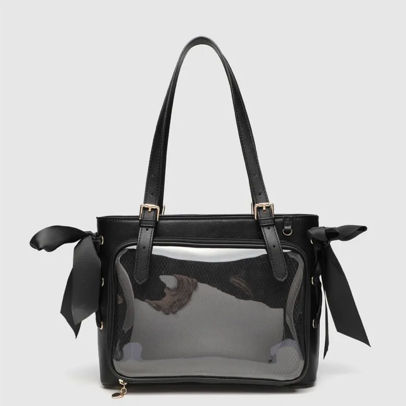 Harajuku Black Ita Bag Women Double Bow Minimalist Tote Bag Ladies Large Capacity Leather Refined Shoulder Bags Y2K Aesthetic
Harajuku Black Ita Bag Women Double Bow Minimalist Tote Bag Ladies Large Capacity Leather Refined Shoulder Bags Y2K Aesthetic