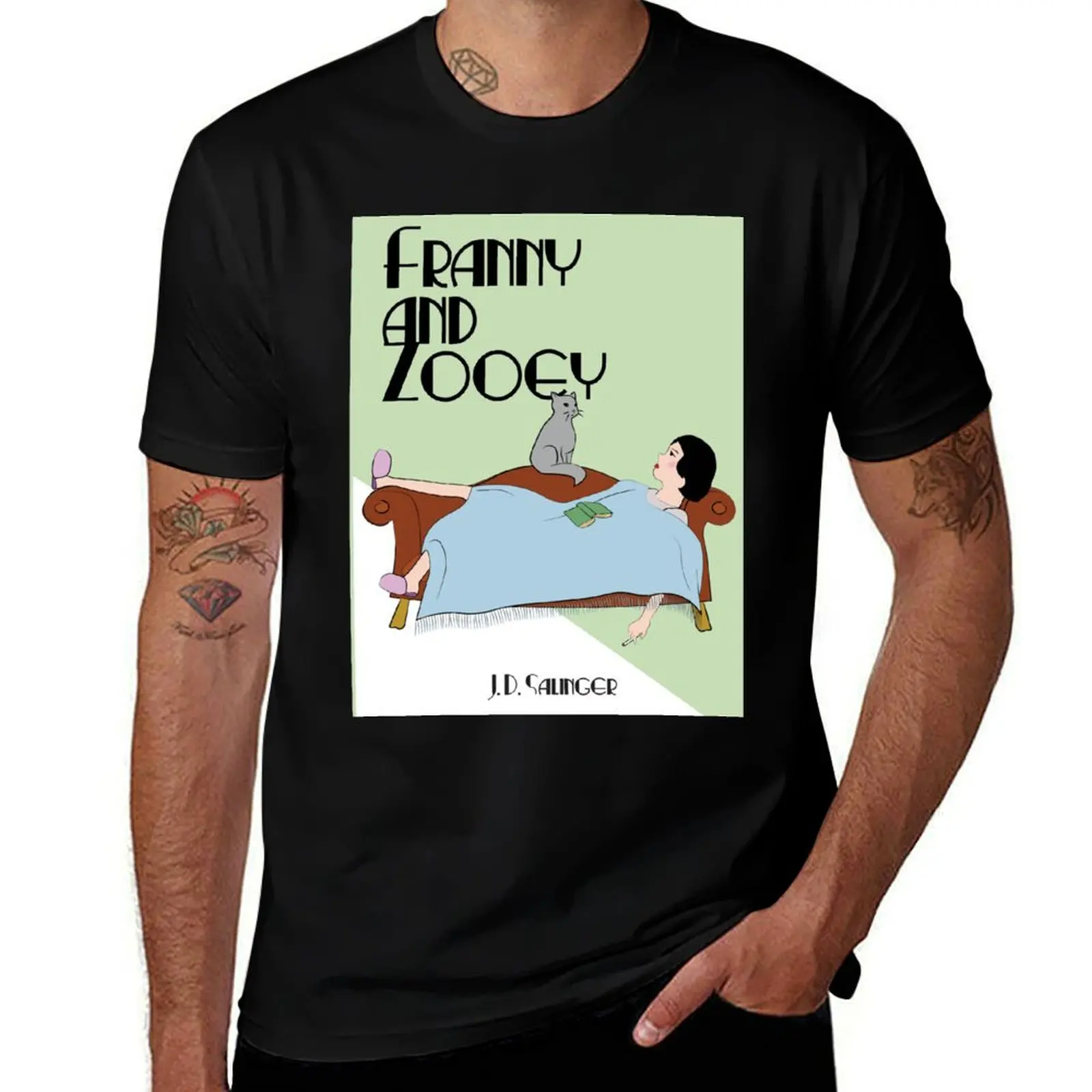 Franny and Zooey Alternate Cover -- art deco style T-Shirt new edition croswit shirt man plain black t shirts men
Franny and Zooey Alternate Cover -- art deco style T-Shirt new edition croswit shirt man plain black t shirts men