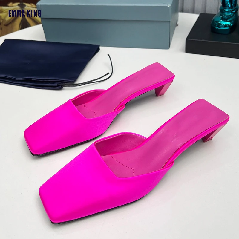 Autumn Fashion Silk Women Slipper Slip On Ladies Sandal Thin High Heel Outdoor Dress Slides Shoes Square Toe Low Heel Slipper 42
Autumn Fashion Silk Women Slipper Slip On Ladies Sandal Thin High Heel Outdoor Dress Slides Shoes Square Toe Low Heel Slipper 42