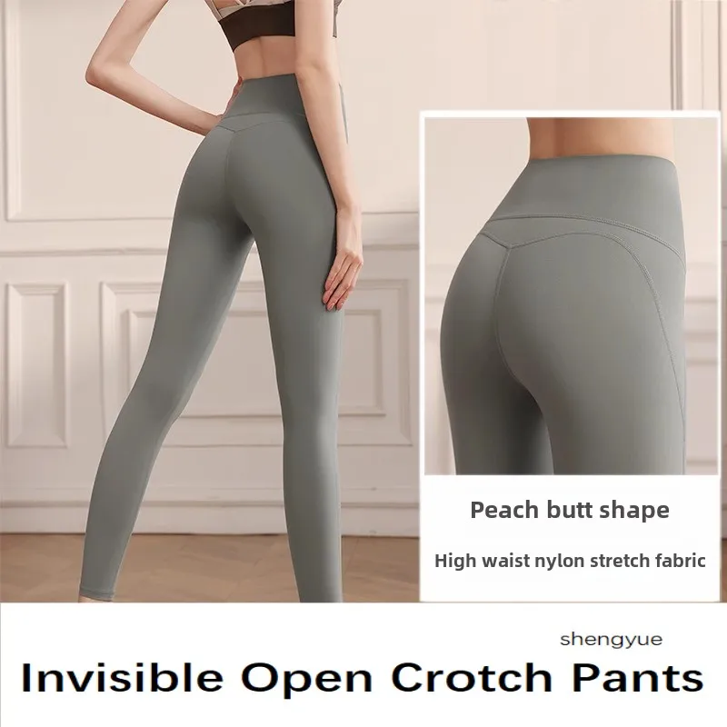 Open Crotch Pants Sports Running Fitness Pants Women Tight Fitting Peach Lifting Buttocks High Waist Yoga Clothes Spring Summer
Open Crotch Pants Sports Running Fitness Pants Women Tight Fitting Peach Lifting Buttocks High Waist Yoga Clothes Spring Summer